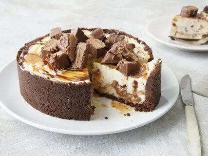 Mars bar cheesecake - Chocolate bar recipes - @MMANDMPpro_LT
