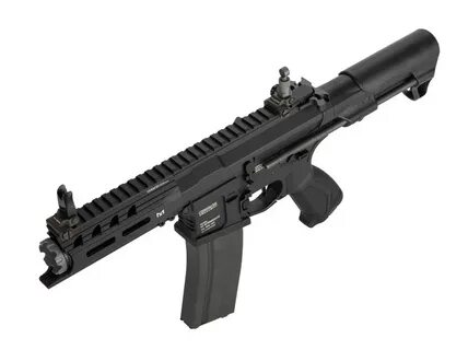 G&G ARP556 Airsoft Rifle 5" CQB MLOCK Rail Battleship Grey -