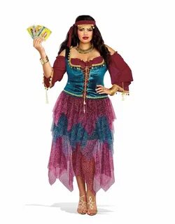 Women's Plus Size Fortune Teller Costume - Johnnie Brocks Du