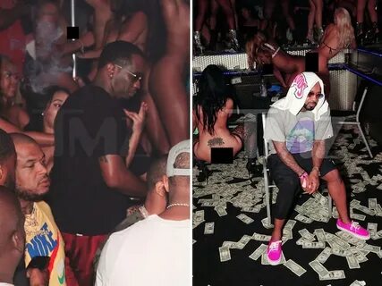 #DIDDY MAKES IT RAIN OUTSIDE STRIP CLUB . Leaves With Lori H