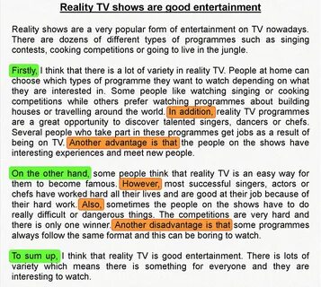 Entertainment essay examples