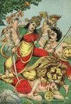 File:Durga Mahishasura-mardini, the slayer of the buffalo de