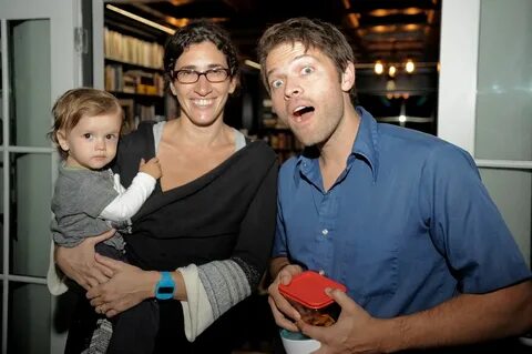 Actor Misha Collins and family at the Circle X Fundraiser. M