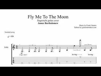 Fly Me To The Moon TAB - fingerstyle guitar tab - PDF - Guit