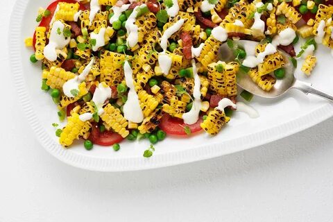 Succotash salad with aioli dressing Recipe Succotash salad, 