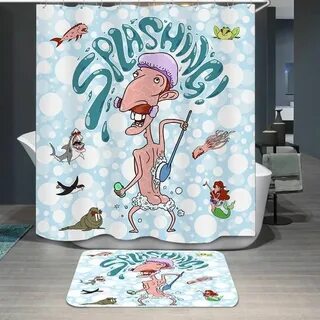 Nigel Thornberry Splashing Undersea Custom Shower Curtain in