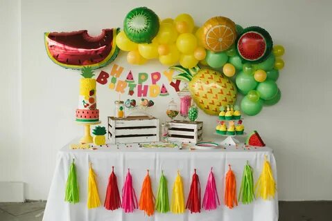 Tutti Frutti Dessert Table Fruit birthday party, 2nd birthda