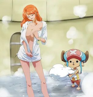 Nami and Tony Tony Chopper - One Piece Hentai Image