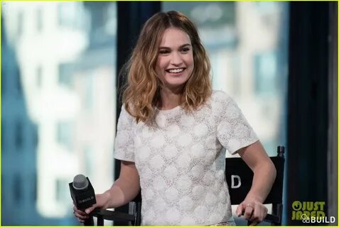 Full Sized Photo of lily james aol build imdb asks events ny