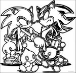 Good And Bad Sonic The Hedgehog Coloring Page Sketch Colorin