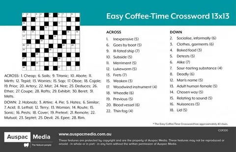 Auspac Media - The Feature People Crosswords Weekly