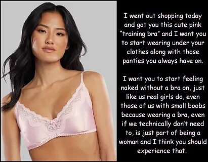 Pin by Alyssa Charmaine on Sissy Bra Captions in 2019 Girls 