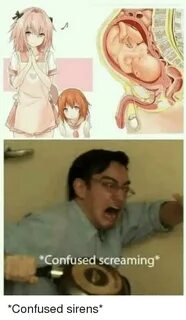 Confused Screaming Anime Meme on awwmemes.com
