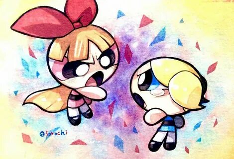 Blossom and Bubbles in the bad argument Cartoon network powe