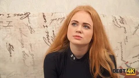 Debt4k. Cunning Guy Fucks Shaved Pussy of Red-haired Cutie R