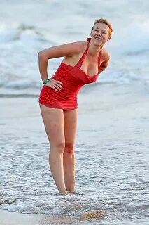 Jodie Sweetin in Red Vintage Swimsuit 2017 -14 GotCeleb