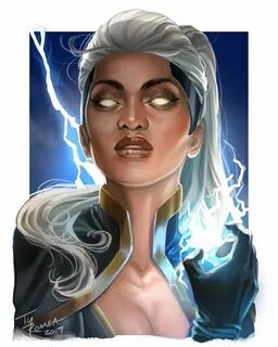 Storm Portrait, Ty Romsa Storm marvel, X men, Marvel x