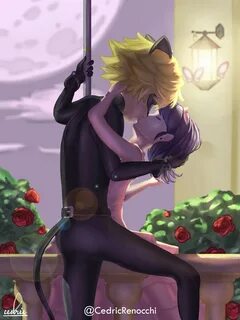 Sweet Kiss of Cat Noir and Marinette Miraculous Amino