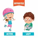 Premium Vector Opposite adjectives with cartoon drawings Lea