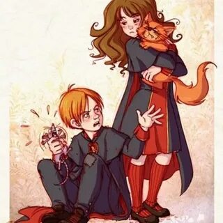 Ron and Hermione’s relationship in book 3 is something Я Люб