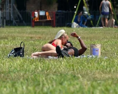 Free Stefan Pierre Tomlin Packs on PDA in a Park with Sarah 