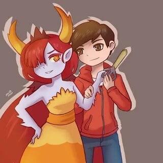 Hekapoo X Marco Fanart - I won't be surprised she might figh