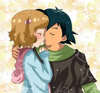 amourshipping cute kiss by hikariangelove on DeviantArt Poke