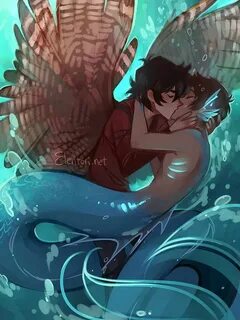 Kiss Kiss Drown at Sea (fic art for Watercast by @fishwrites