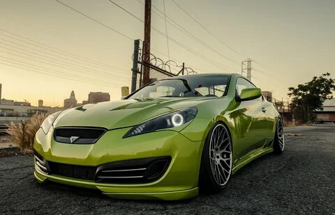 Hyundai Club: Hyundai Genesis Coupe Stance Tuning Green