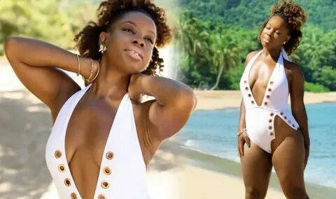 Death in Paradise cast favourite Shyko Amos' saucy swimsuit 