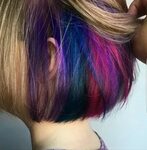 Untitled Hidden hair color, Peekaboo hair, Underlights hair