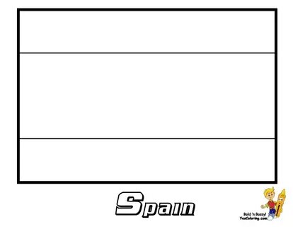 spain flag coloring page - Clip Art Library
