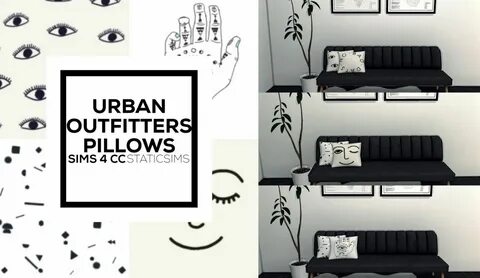 staticsimsbyjo: " URBAN OUTFITTERS PILLOWS CC number two! Fi