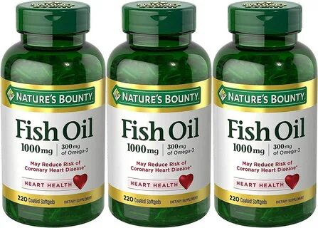 Nature's Bounty Fish Oil 1000 mg Omega-3 220 Softgels Limite