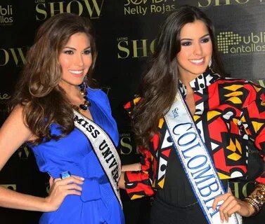 Miss Universe 2013 and Miss Universe Colombia 2014 together