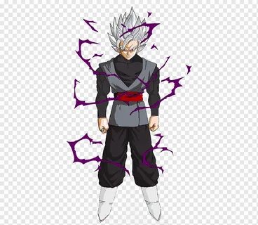 Goku Vegeta Trunks Gohan Majin Buu, Goku black, ungu, Karakt