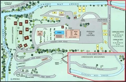 Creekside Mountain Camping - Site Map