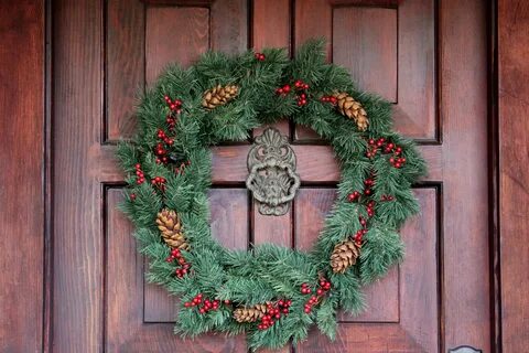 Christmas front door wreath Wreaths & Door Hangers Home & Li