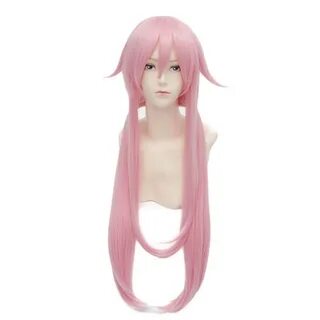 Future Diary Yuno Gasai Pink Long Styled Cosplay Anime Wig H