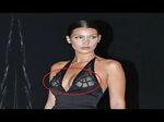 Bella Hadid NIPPLE PIERCING Exposed In Sheer Dress - YouTube