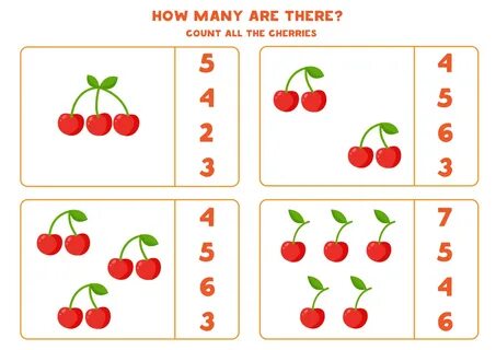Download Count the number of cherries. 