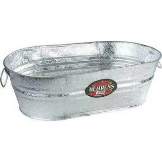 Behrens 00-ov Hot Dipped Steel Oval Tub 4 Gallon for sale on