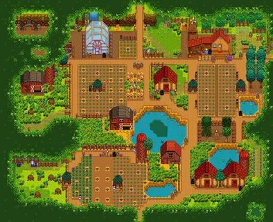 Click to open farm gallery Stardew valley farms, Farm layout