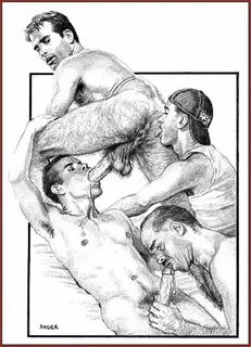 Gay Erotic Art Toons Roger Payne Three 24 Pics Free Nude Por