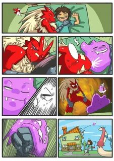 Safebooru - bittenhard blaziken comic ditto milotic pokemon 