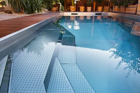 Detail of stainless steel pool Pool designs, Swimming pool d