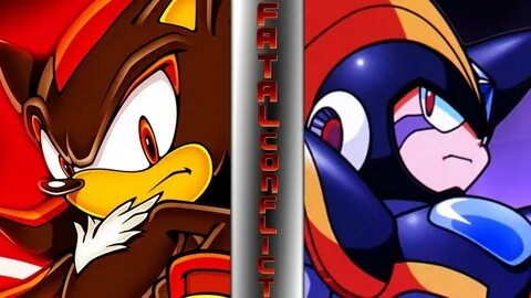 SHADOW vs BASS! (Sonic The Hedgehog VS Mega Man) ⚠ FATAL CON