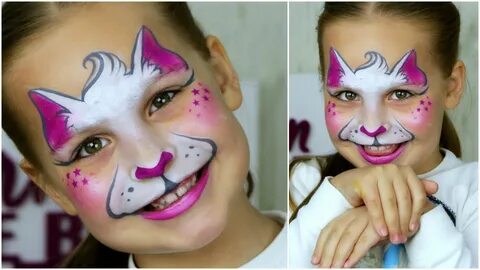 Super Fast & Easy Kitty-cat Face Painting for Small Kids Des