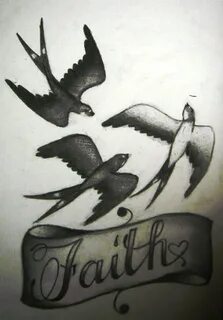 Faith n birds design tattoo - Tattoos Book - 65.000 Tattoos 