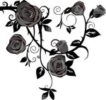 1920 X 1809 10 - Roses Art Black And White Clipart - Large S